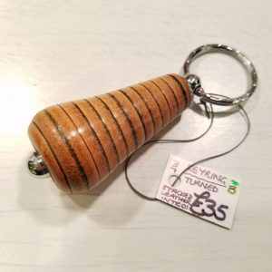 SALE Keyring - (B) Patina Finish Ergonomic from Leather Pens of Somerset