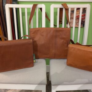 Small Medium and Large Messenger Bags by Paper High side by side