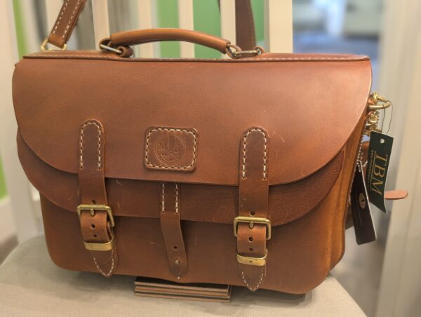 Double Fronted Satchel by Michael James Leather