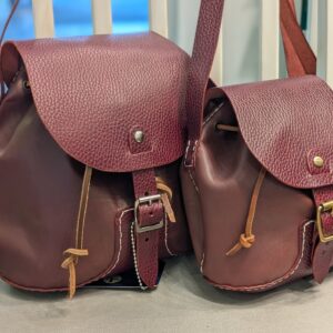 Drawstring Shoulder Bags by Michael James Leather