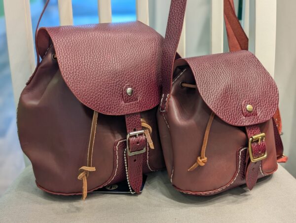 Drawstring Shoulder Bags by Michael James Leather