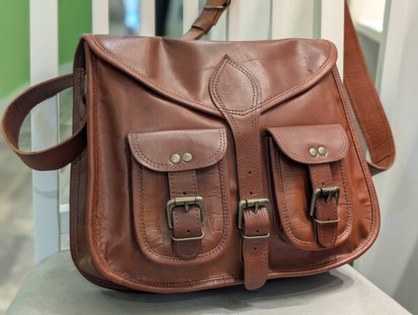 Satchel Style Saddle Bag by Paper High Fair Trade