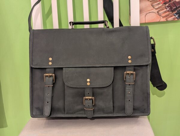 Black Satchel by Paper High Fair Trade