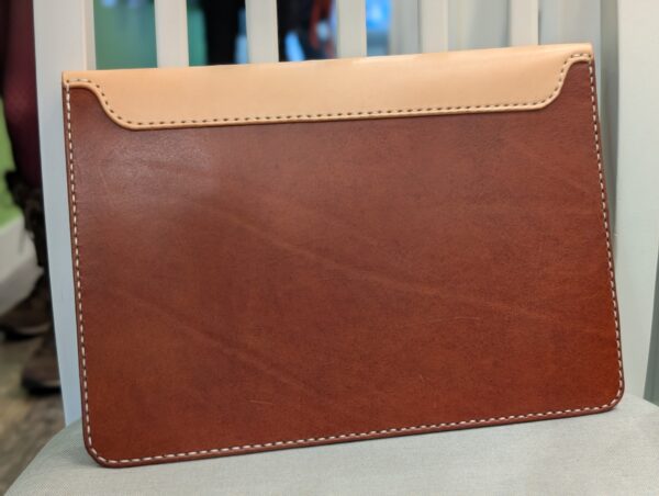 Tablet Case with Pocket by Michael James Leather - back