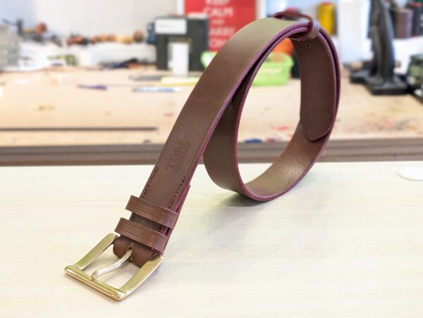 SALE Belt - Classic in Sedgwick Conker Leather - side