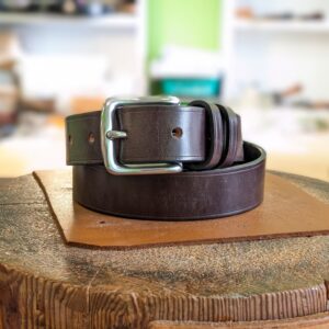 Belt - Classic in Sedgwick Burgundy Leather and Blue