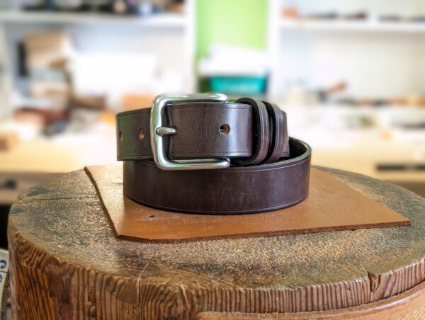 Belt - Classic in Sedgwick Burgundy Leather and Blue