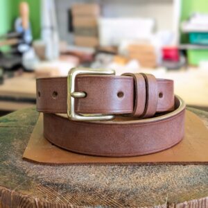 Belt - Classic in Devon Dark Tan Leather