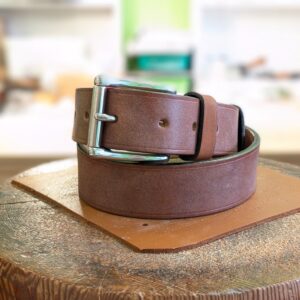 Belt - Devon Dark Tan with Black