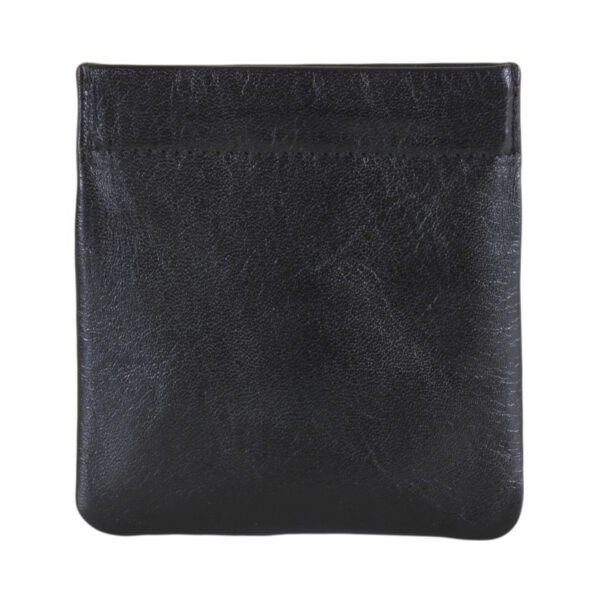 Coin Pouch with zip pocket in Black from Dalaco